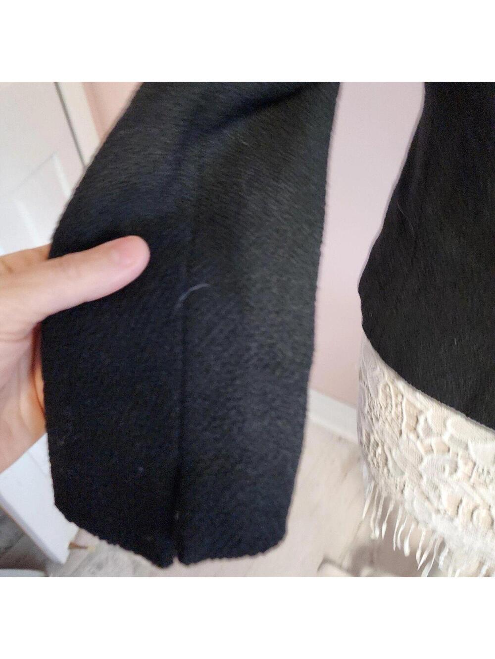 Vintage Jigsaw England Textured Black Blazer Jacket Women's Size 10 EUC - Picture 7 of 9